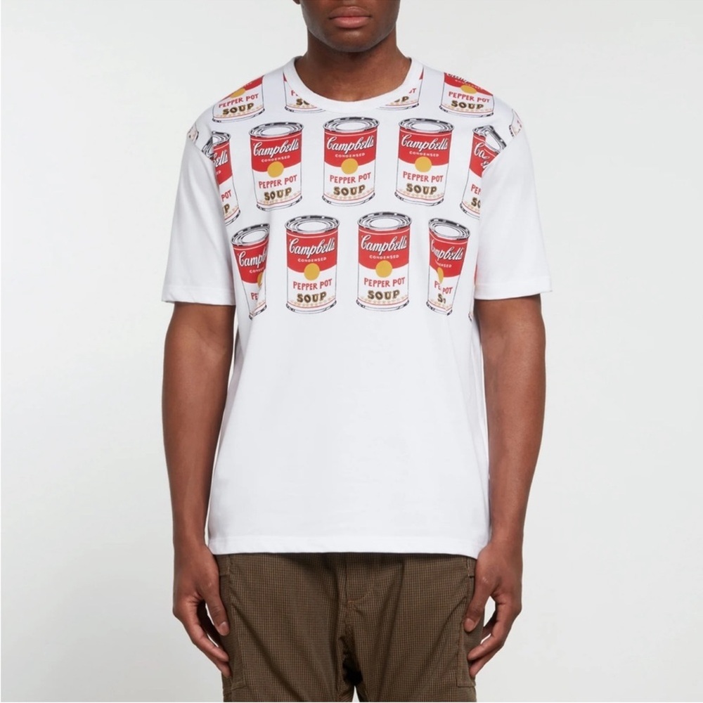 NWT Junya Watanabe MAN Andy Warhol Campbell's Soup Can T-Shirt - Size Large